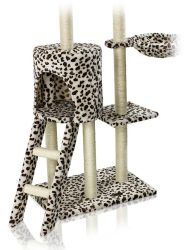 Škrabadlo pro kočky Hawaj 138 cm leopardí vzor