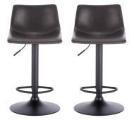 2x Barová židle Hawaj CL-845 tmavě šedá
