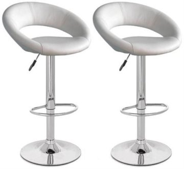 2x Barová židle Hawaj CL-3230 bílá