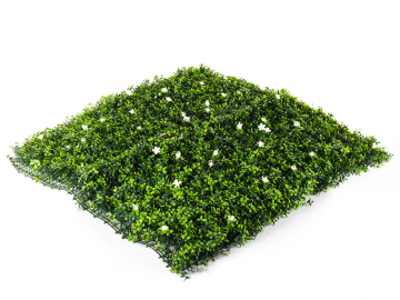 Umělý živý plot Hawaj Buxus High s květy Stěna 100 x 100 cm