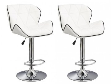 2x Barová židle Hawaj CL-3227 bílá