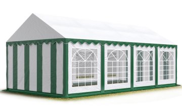 Párty stan Economy 4 x 8 m zeleno-bílá