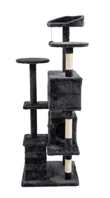 Škrabadlo pro kočky Hawaj 138 x 49 cm tmavě šedá