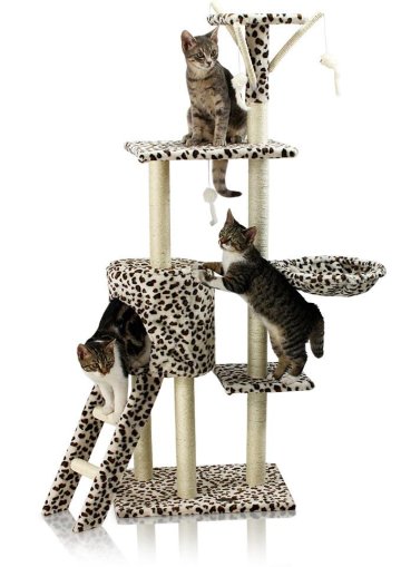 Škrabadlo pro kočky Hawaj 138 cm leopardí vzor a další…