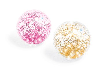 Nafukovací míč Intex Glitter Beach 71 cm růžová