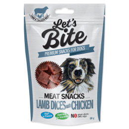 Brit Let's Bite Meat Snacks Lamb Dices with Chicken 80 g Brit Let's Bite Meat Snacks Lamb Dices with Chicken 80 g