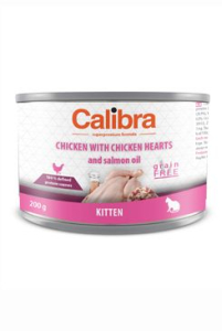 Calibra Cat konz.Kitten kuře a kuřecí srdíčka 200 g Calibra Cat konz.Kitten kuře a kuřecí srdíčka 200 g