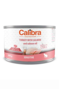 Calibra Cat konz.Sensitive kruta a losos 200 g