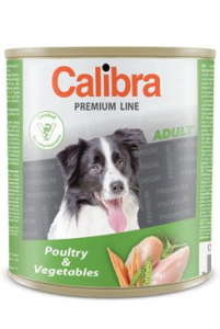 Calibra Dog Premium Adult konzerva drubezi a zelenina 800 g Calibra Dog Premium Adult konzerva drubezi a zelenina 800 g