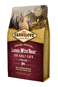 Carnilove Cat Lamb & Wild Boar Adult Sterilised 2 kg Carnilove Cat Lamb & Wild Boar Adult Sterilised 2 kg