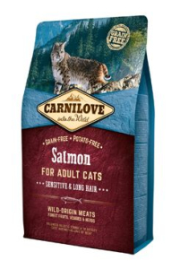 Carnilove Cat Salmon for Adult Sensitiv & Long Hair 2 kg