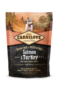 Carnilove Dog Salmon & Turkey for Large Breed Puppies 1,5 kg Carnilove Dog Salmon & Turkey for Large Breed Puppies 1,5 kg