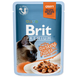 Kapsička Brit Premium Cat Delicate Fillets in Gravy with Turkey 85 g Kapsička Brit Premium Cat Delicate Fillets in Gravy with Turkey 85 g