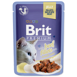 Kapsička Brit Premium Cat Delicate Fillets in Jelly with Beef 85 g Kapsička Brit Premium Cat Delicate Fillets in Jelly with Beef 85 g