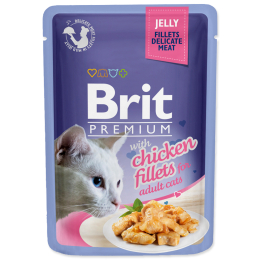 Kapsička Brit Premium Cat Delicate Fillets in Jelly with Chicken 85 g Kapsička Brit Premium Cat Delicate Fillets in Jelly with Chicken 85 g