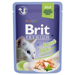 Kapsička Brit Premium Cat Delicate Fillets in Jelly with Trout 85 g Kapsička Brit Premium Cat Delicate Fillets in Jelly with Trout 85 g