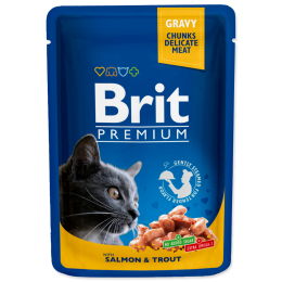 Kapsička Brit Premium Cat Salmon & Trout 100 g Kapsička Brit Premium Cat Salmon & Trout 100 g