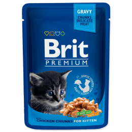 Kapsička Brit Premium Kitten Chicken Chunks 100 g Kapsička Brit Premium Kitten Chicken Chunks 100 g