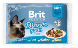 Kapsičky Brit Premium Cat Delicate Fillets in Gravy Dinner Plate 340 g Kapsičky Brit Premium Cat Delicate Fillets in Gravy Dinner Plate 340 g