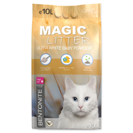 Kočkolit Magic Litter Bentonite Ultra White Baby Powder 10 l Kočkolit Magic Litter Bentonite Ultra White Baby Powder 10 l