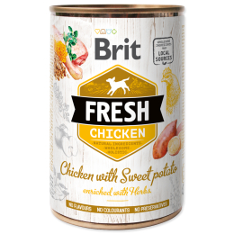 Konzerva Brit Fresh Chicken with Sweet Potato 400 g Konzerva Brit Fresh Chicken with Sweet Potato 400 g