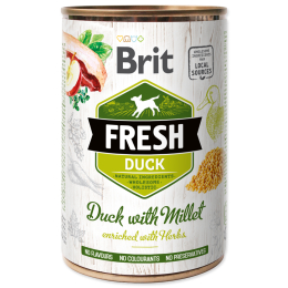 Konzerva Brit Fresh Duck with Millet 400 g Konzerva Brit Fresh Duck with Millet 400 g
