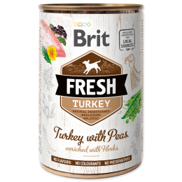 Konzerva Brit Fresh Turkey with Peas 400 g Konzerva Brit Fresh Turkey with Peas 400 g