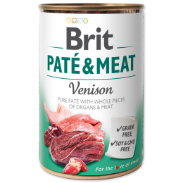 Konzerva Brit Paté & Meat Venison 400 g Konzerva Brit Paté & Meat Venison 400 g