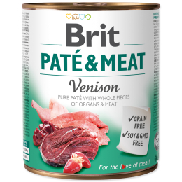 Konzerva Brit Paté & Meat Venison 800 g Konzerva Brit Paté & Meat Venison 800 g
