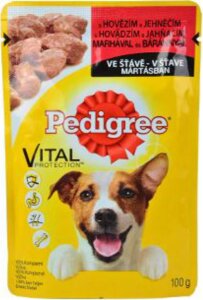 Pedigree kapsa Adult hovězí + jehně ve šťávě 100 g Pedigree kapsa Adult hovězí + jehně ve šťávě 100 g