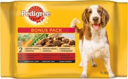 Pedigree kapsa Adult kuře + zelenina / hovězí + zel 2 + 2 x 100 g Pedigree kapsa Adult kuře + zelenina / hovězí + zel 2 + 2 x 100 g