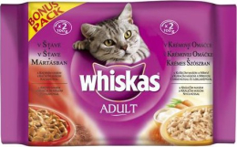 Whiskas kapsa Krmivo v krémové omáčce 4 x 85 g Whiskas kapsa Krmivo v krémové omáčce 4 x 85 g