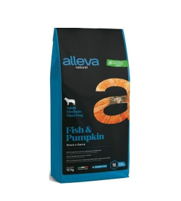 ALLEVA NATURAL Dog Dry Adult Fish & Pumpkin Medium/Maxi 12kg ALLEVA NATURAL Dog Dry Adult Fish & Pumpkin Medium/Maxi 12kg