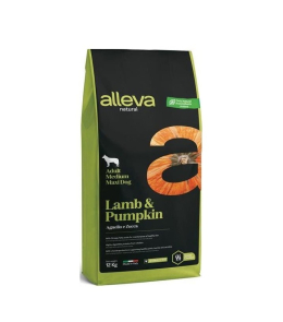 ALLEVA NATURAL Dog Dry Adult Lamb & Pumpkin Medium/Maxi 12kg ALLEVA NATURAL Dog Dry Adult Lamb & Pumpkin Medium/Maxi 12kg