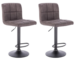 2x Barová židle Hawaj CL-3232-1 tmavě šedá