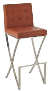 Barová židle DesignX světle hnědá Barová židle DesignX světle hnědá