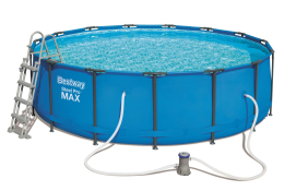 Bazén Bestway Steel Pro 4,57 x 1,22 m kompletset s filtrací Bazén Bestway Steel Pro 4,57 x 1,22 m kompletset s filtrací
