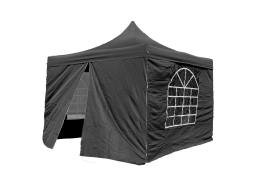 Bočnice pro celý nůžkový stan 3x3 m (černá barva) Bočnice pro celý nůžkový stan 3x3 m (černá barva)