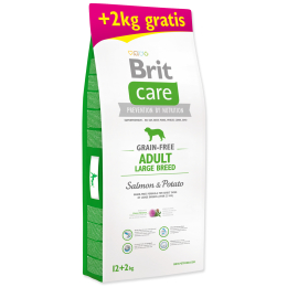 BRIT Care Dog Grain-free Adult Large Breed Salmon & Potato 12+2 kg ZDARMA (14kg) BRIT Care Dog Grain-free Adult Large Breed Salmon & Potato 12+2 kg ZDARMA (14kg)