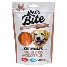 Brit Let´s Bite Chewbones Calcium Sticks with Chicken Fillet 80 g Brit Let´s Bite Chewbones Calcium Sticks with Chicken Fillet 80 g