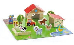 Carero Dětské dřevěné 3D puzzle Viga Farma Carero Dětské dřevěné 3D puzzle Viga Farma