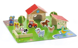 Carero Dětské dřevěné 3D puzzle Viga Farma