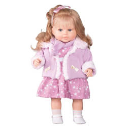 Carero Luxusní mluvící dětská panenka-holčička Berbesa Kristýna 52 cm