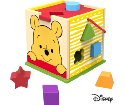 Derrson Disney Dřevěná kostka s tvary Medvídek Pú Derrson Disney Dřevěná kostka s tvary Medvídek Pú
