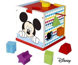 Derrson Disney Dřevěná kostka s tvary Mickey Mouse Derrson Disney Dřevěná kostka s tvary Mickey Mouse