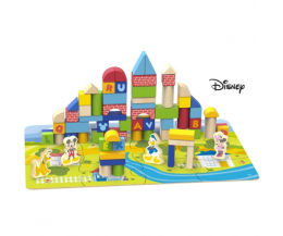 Derrson Disney Dřevěné kostky 92 ks Mickey Derrson Disney Dřevěné kostky 92 ks Mickey