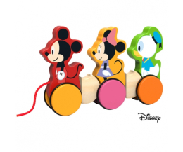 Derrson Disney Dřevěný tahací Mickey, Minnie a Donald Derrson Disney Dřevěný tahací Mickey, Minnie a Donald
