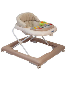 Dětské chodítko Baby Mix s volantem | latte Dětské chodítko Baby Mix s volantem | latte