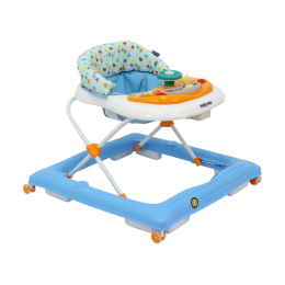 Dětské chodítko Baby Mix s volantem | modro-bílé Dětské chodítko Baby Mix s volantem | modro-bílé