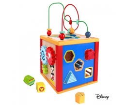 Disney Dřevěná multifunkční kostka Mickey 5v1 Disney Dřevěná multifunkční kostka Mickey 5v1